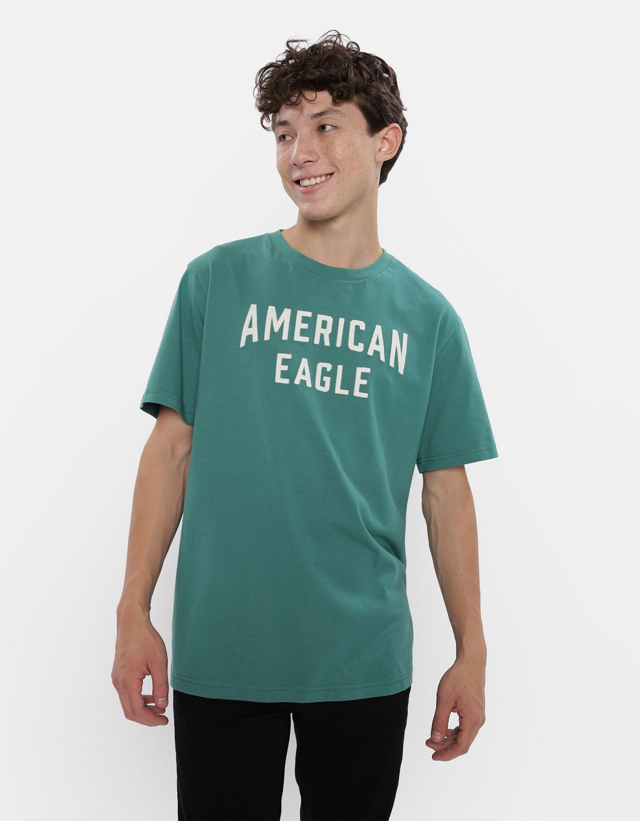 American eagle shop green t shirt