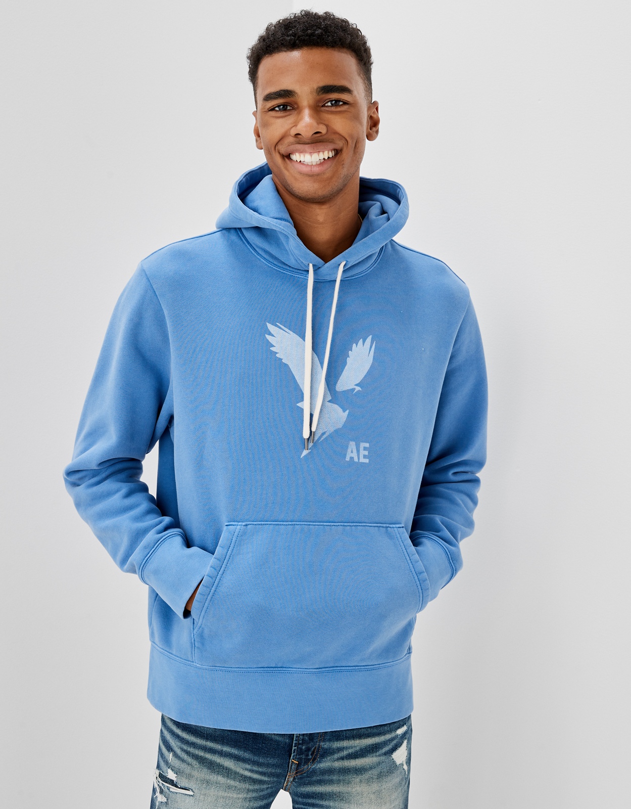 American eagle outlet blue hoodie