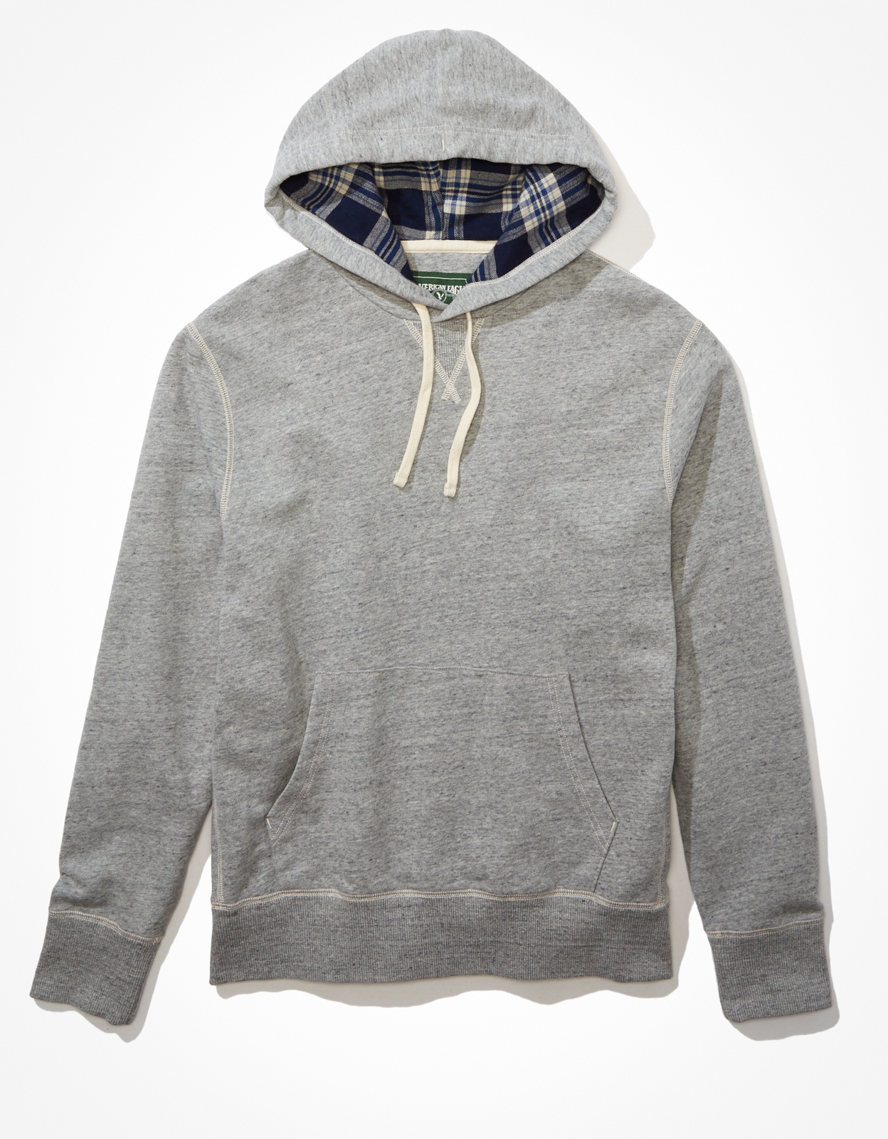 Flannel store lined hoodie