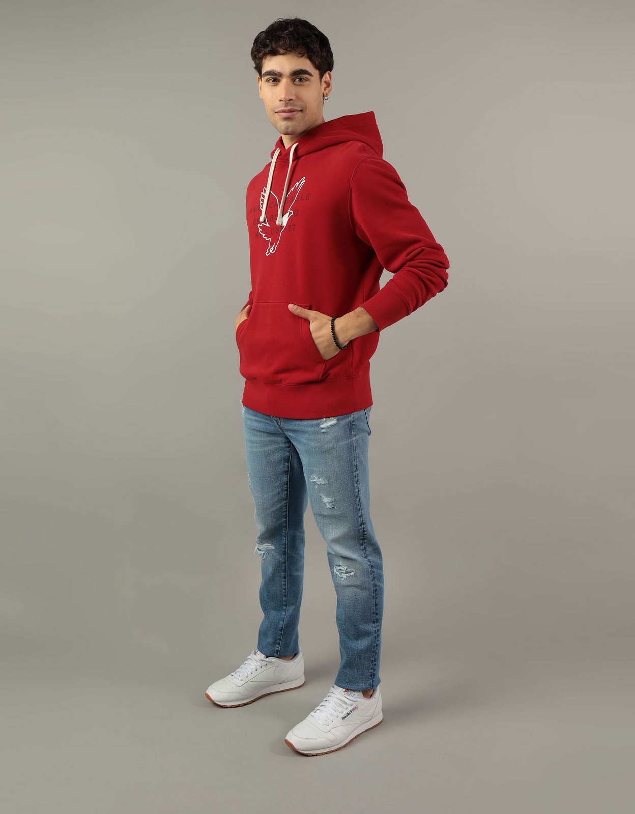 Soft red cheap hoodie