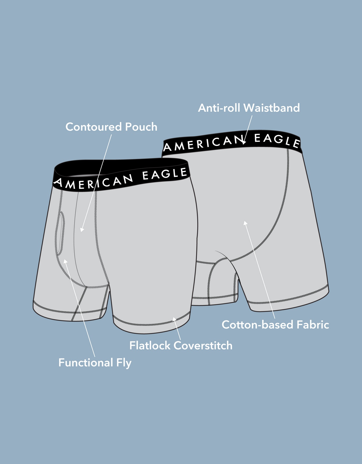 Buy AEO Eagles 6 Classic Trunk Underwear online