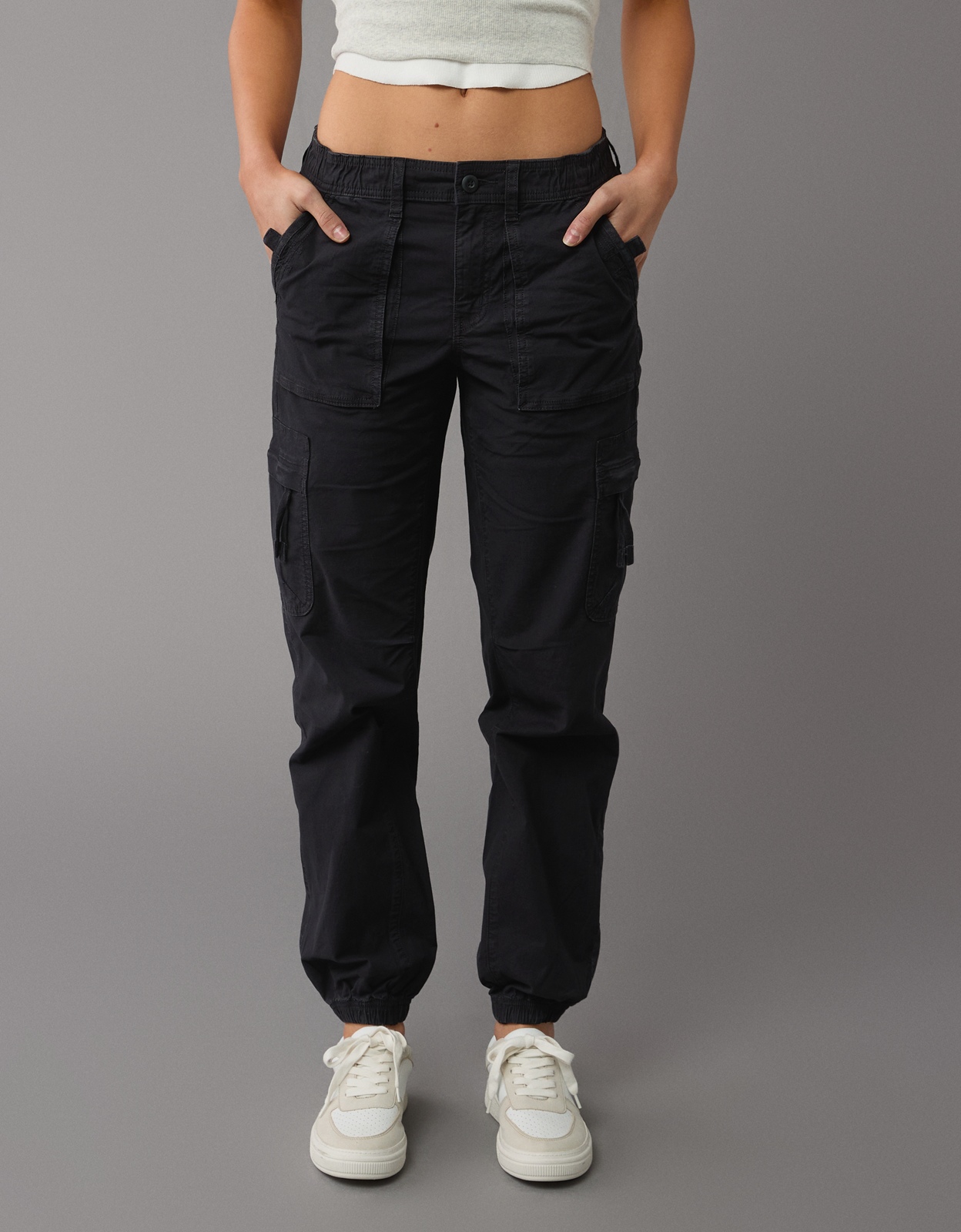 Front pocket panelled cargo jogger sale