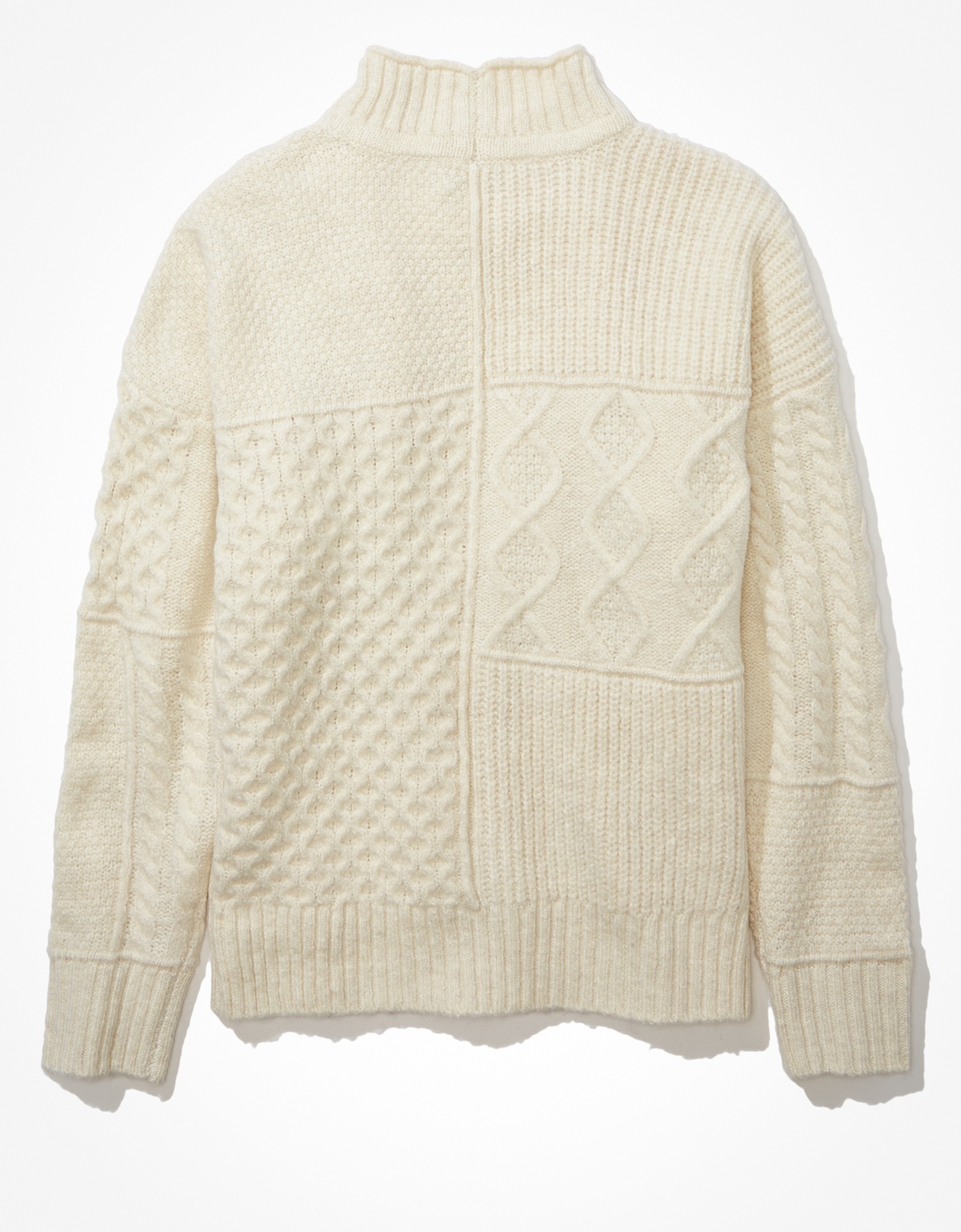 Oversized mock 2025 turtleneck sweater