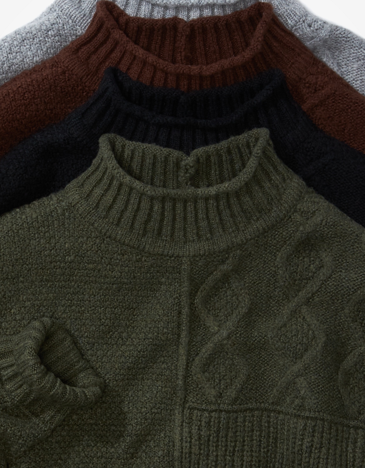 Oversized mock 2025 turtleneck sweater