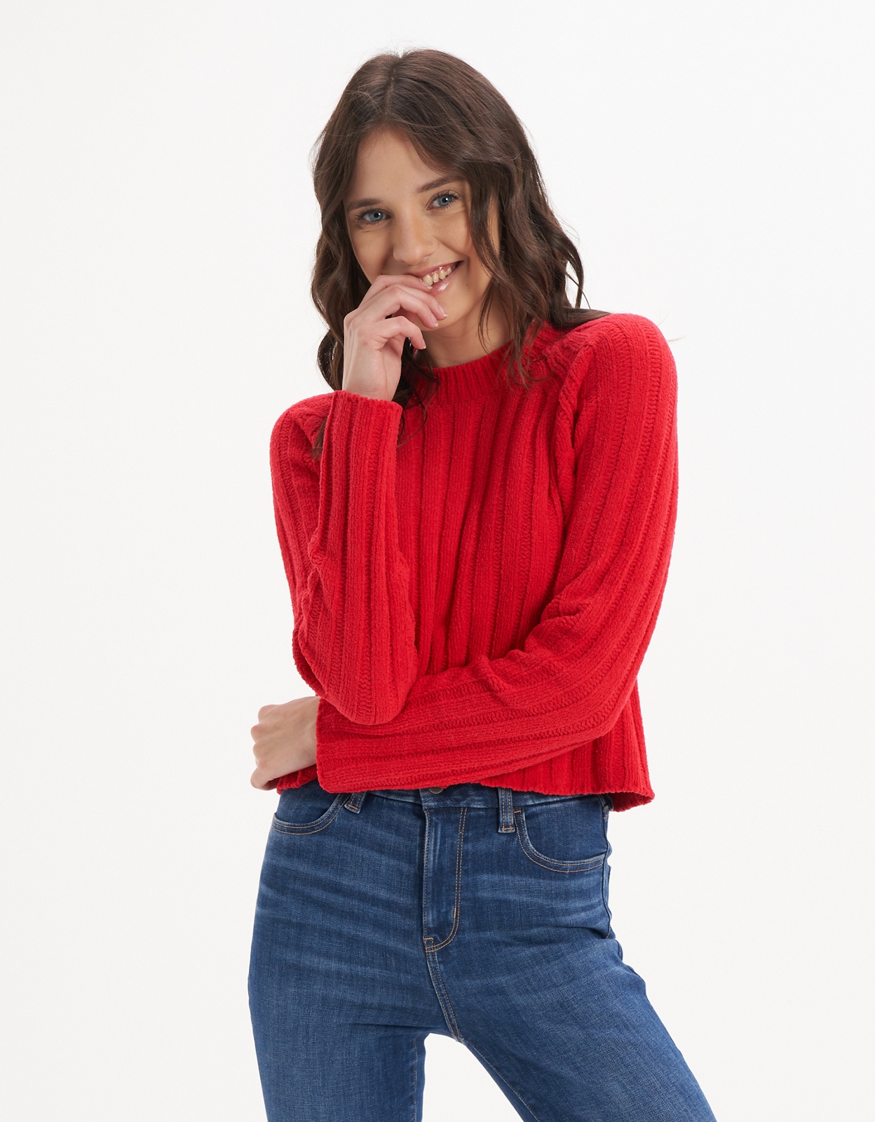 Long sleeve ribbed sweater new arrivals