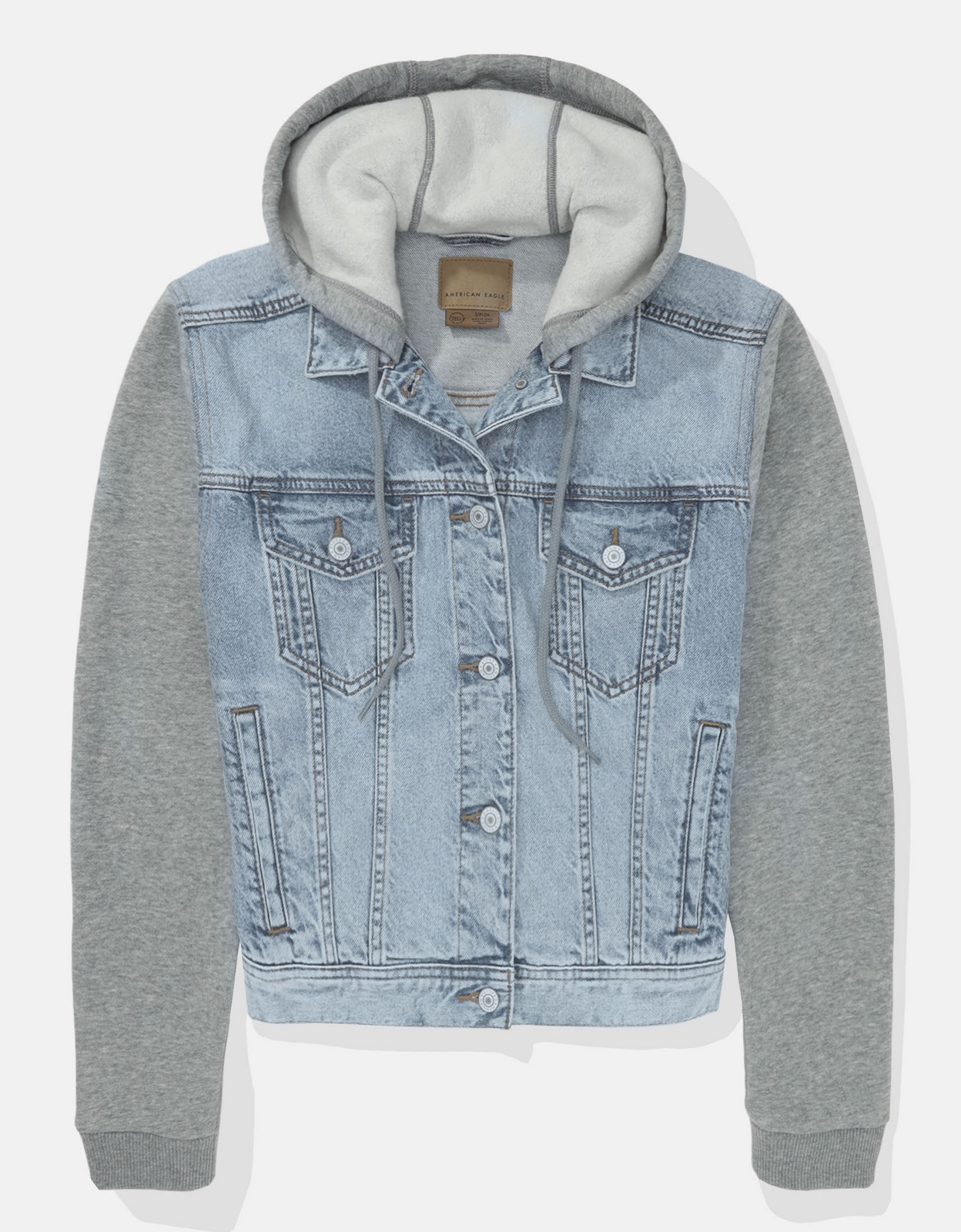 AE Strigid Classic Denim Sweatshirt Jacket