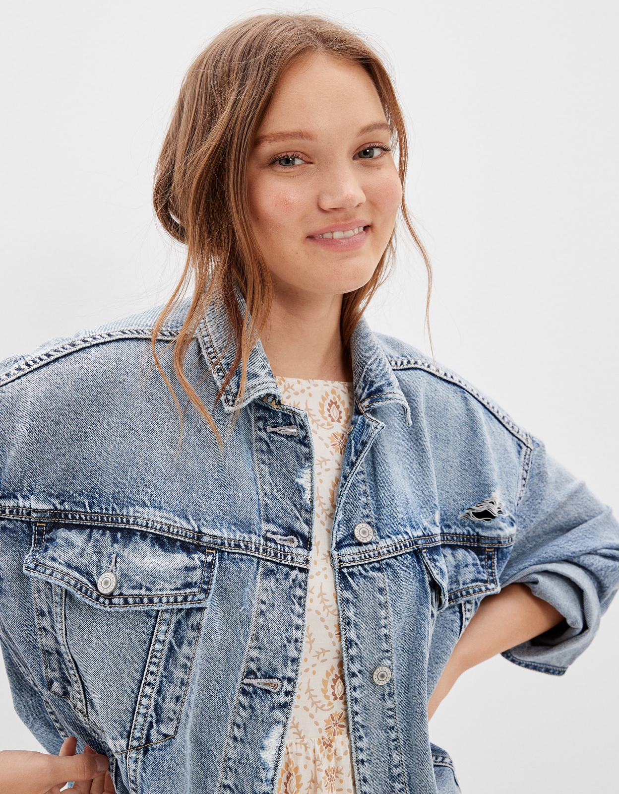 American eagle boyfriend denim jacket hotsell