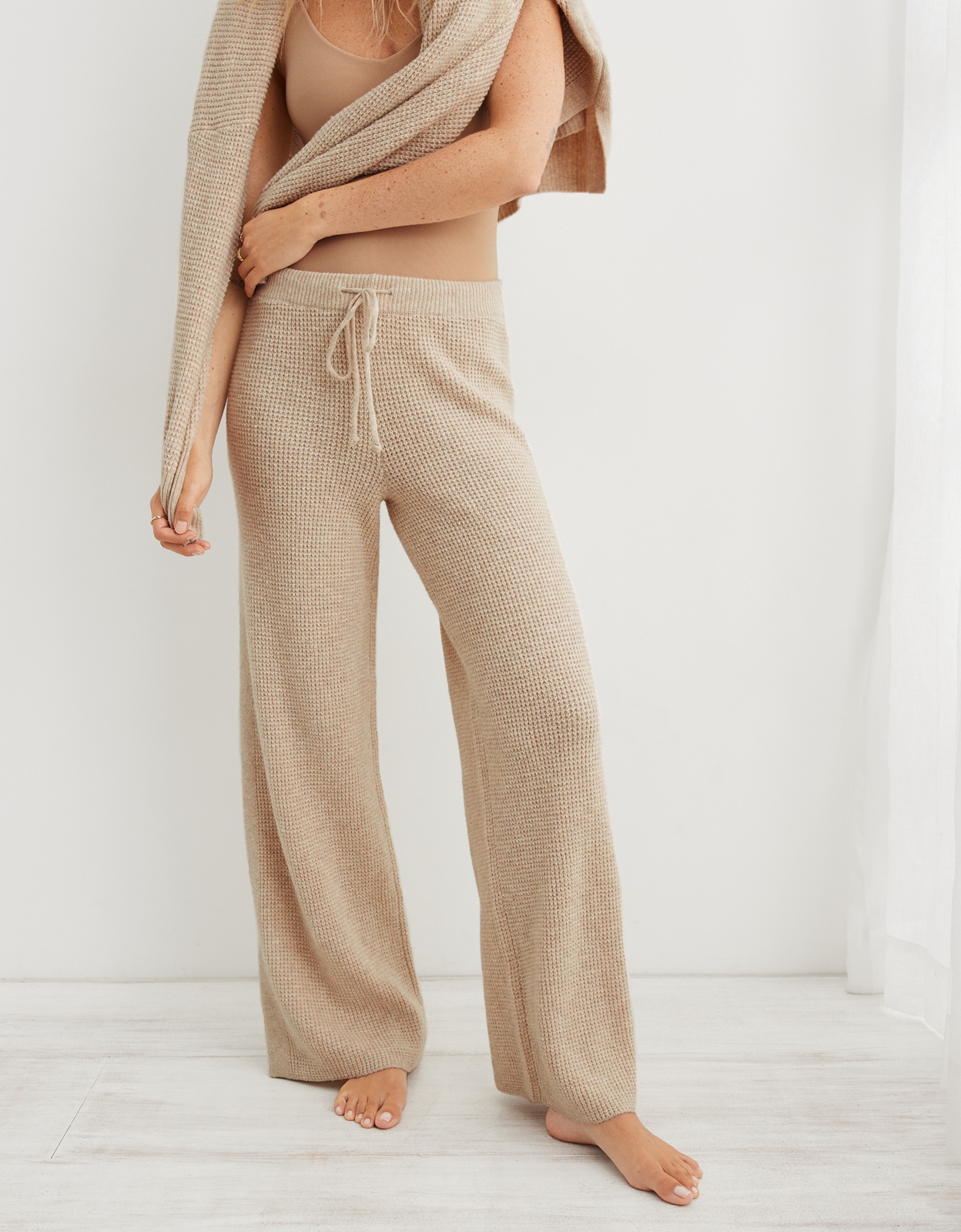 Buy Aerie CozyUp Waffle Skater Pant online