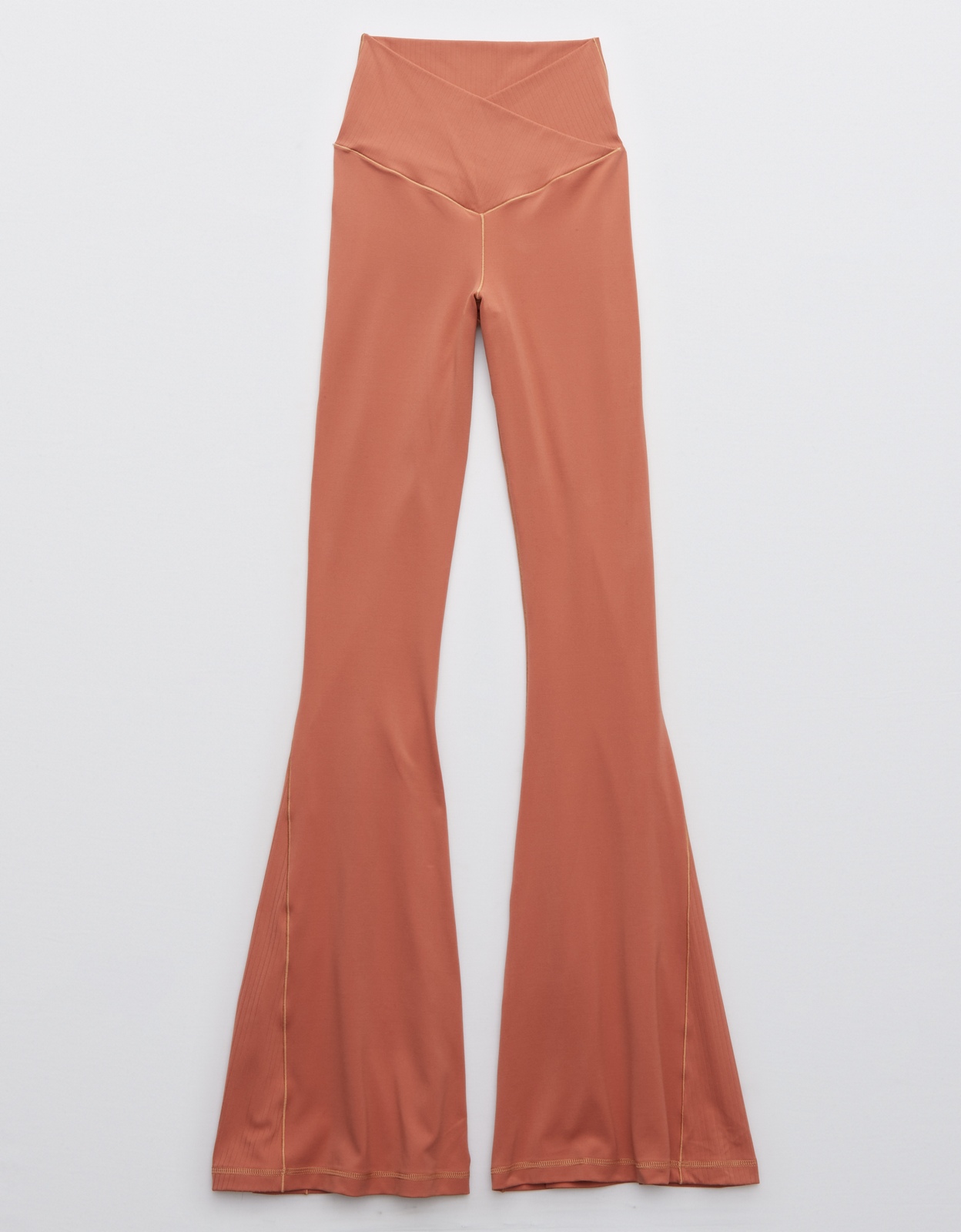 OFFLINE by Aerie Solid Pink Orange Leggings Size XL - 46% off