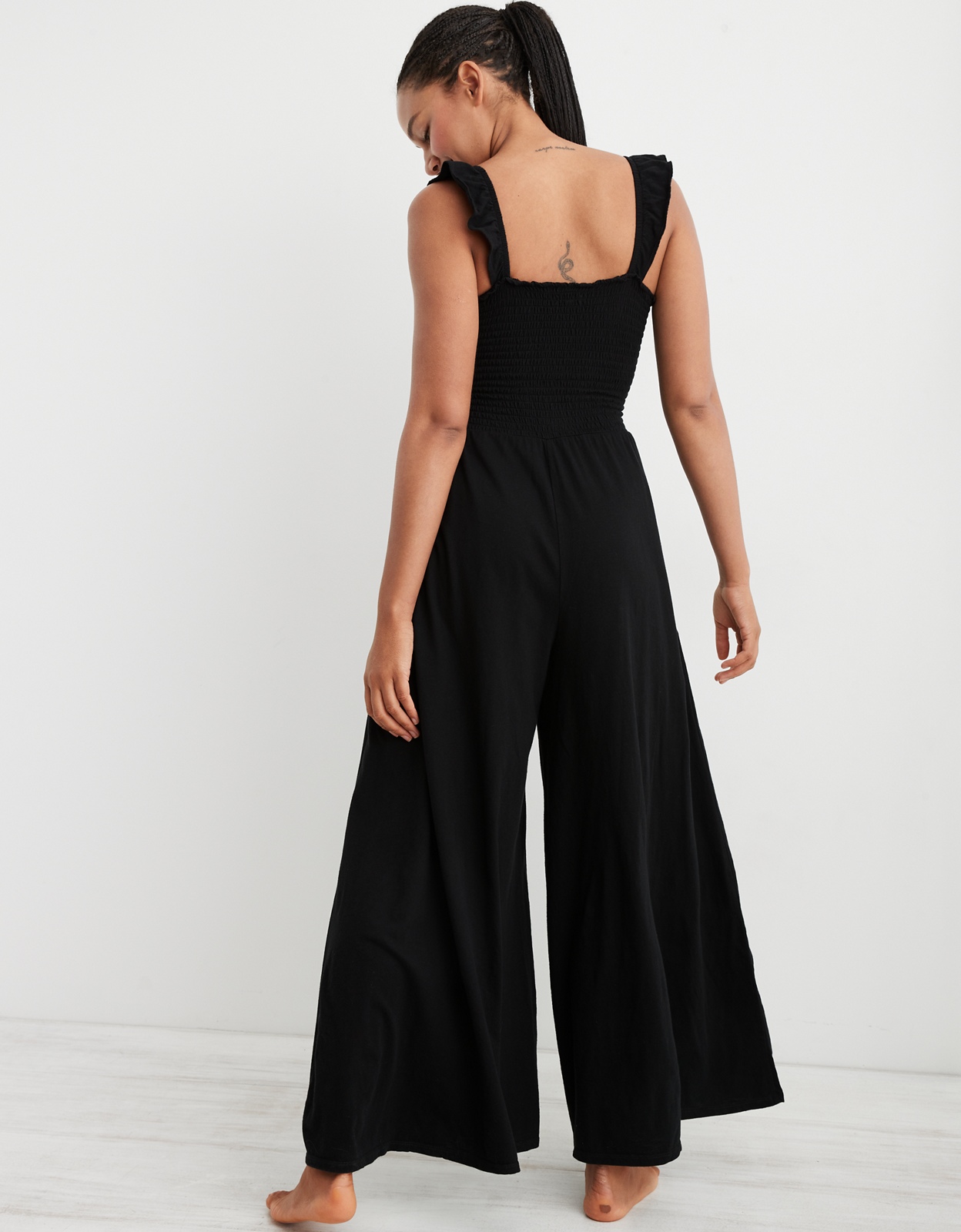 Buy Aerie Smocked Wide Leg Jumpsuit online