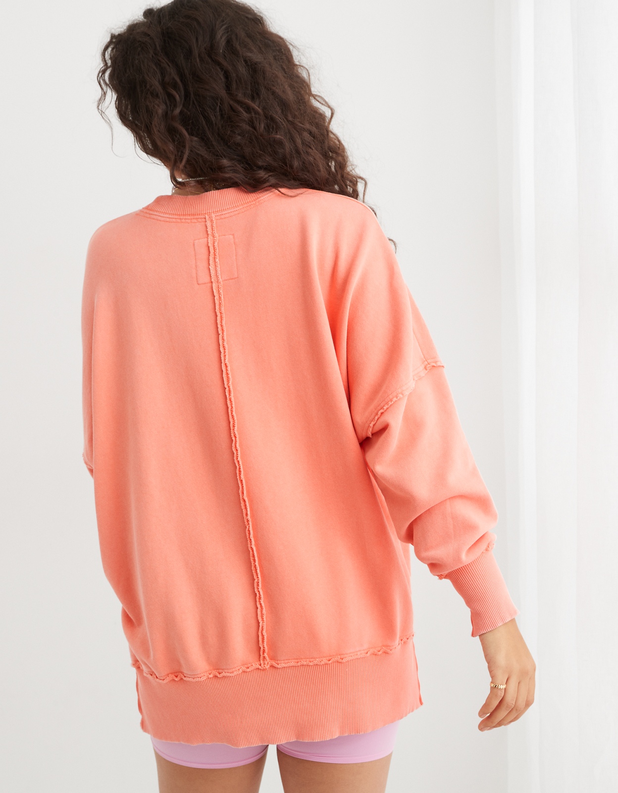 Oversized orange outlet sweatshirt