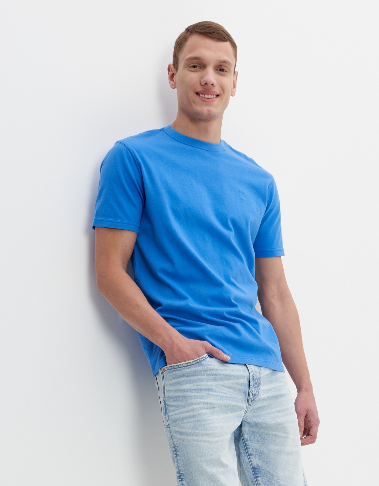 American Eagle Outfitters Men's T-Shirt - Blue - S