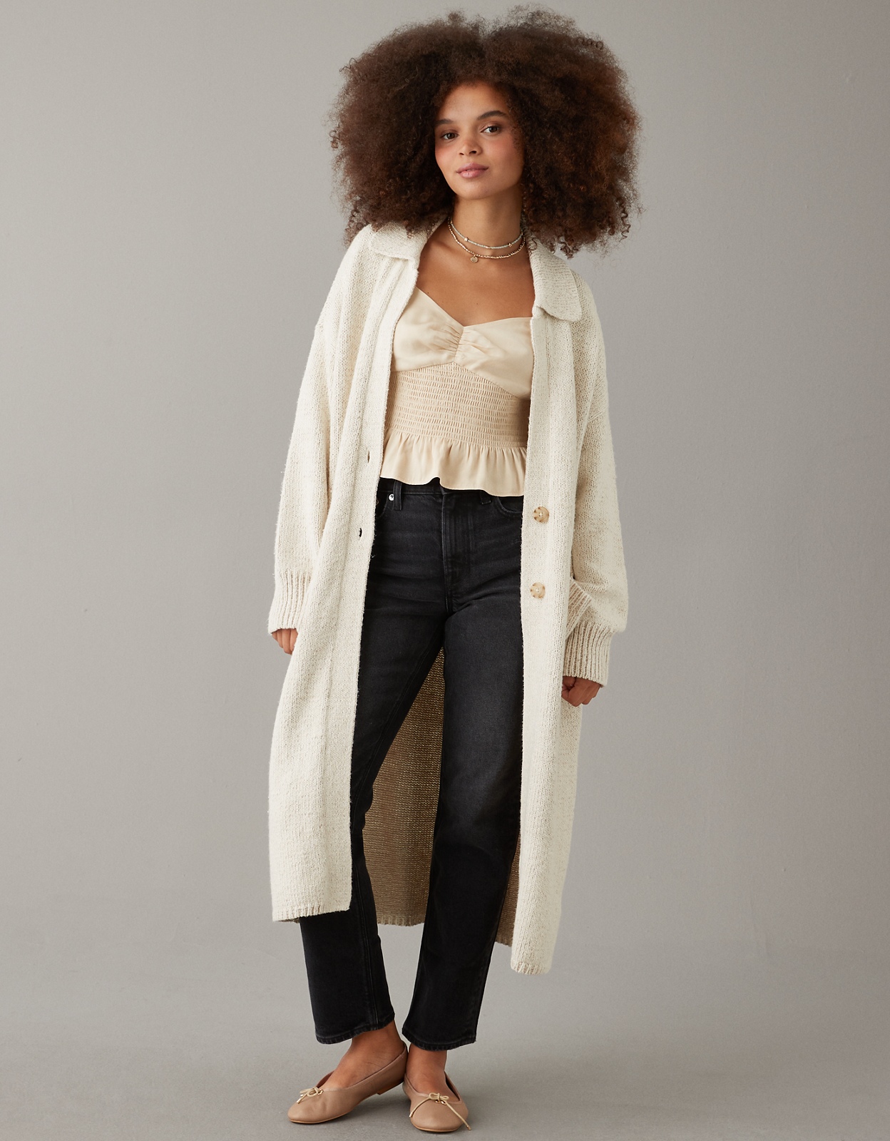 Buy AE Maxi Duster Cardigan online American Eagle Outfitters