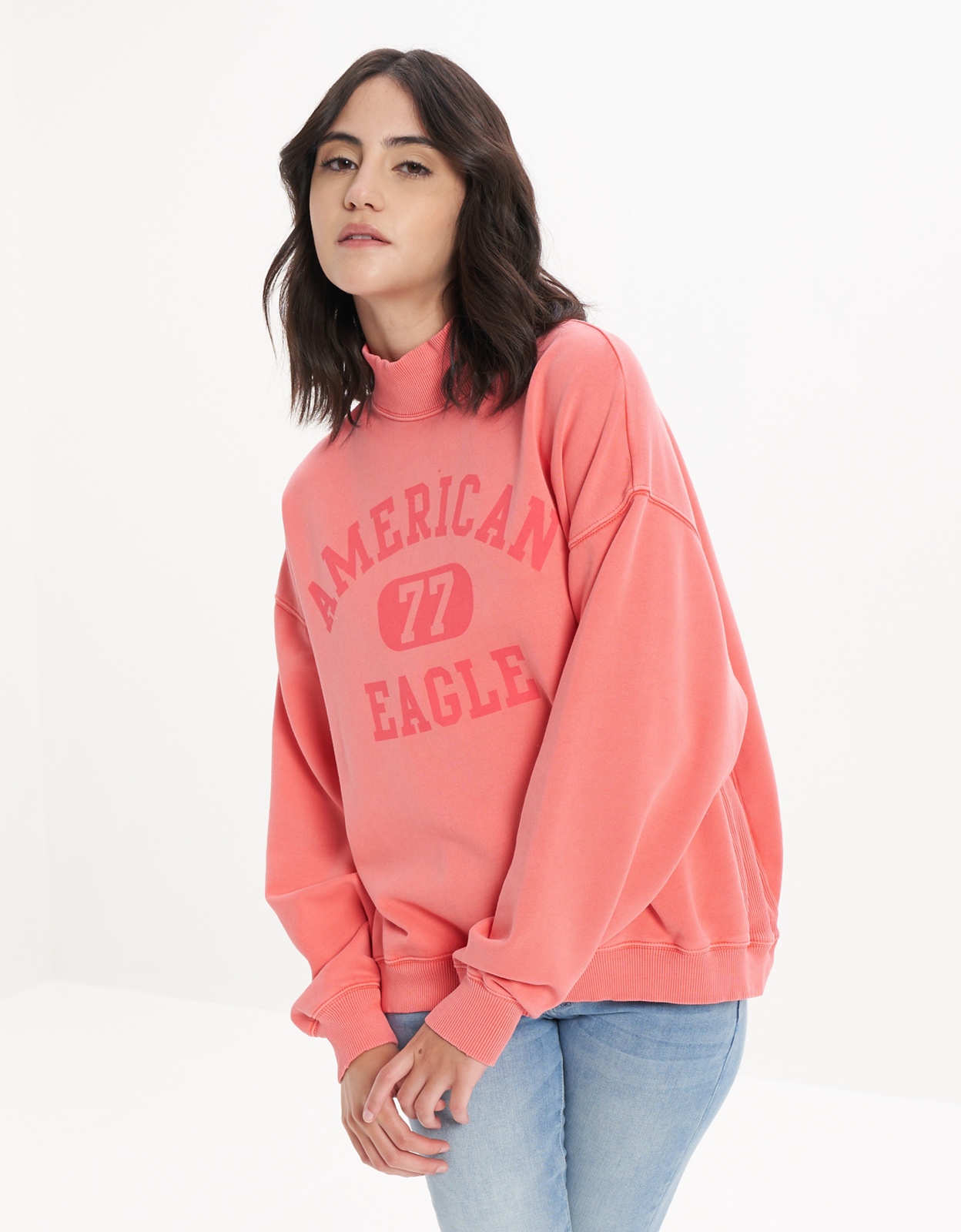 American eagle deals pink sweatshirt