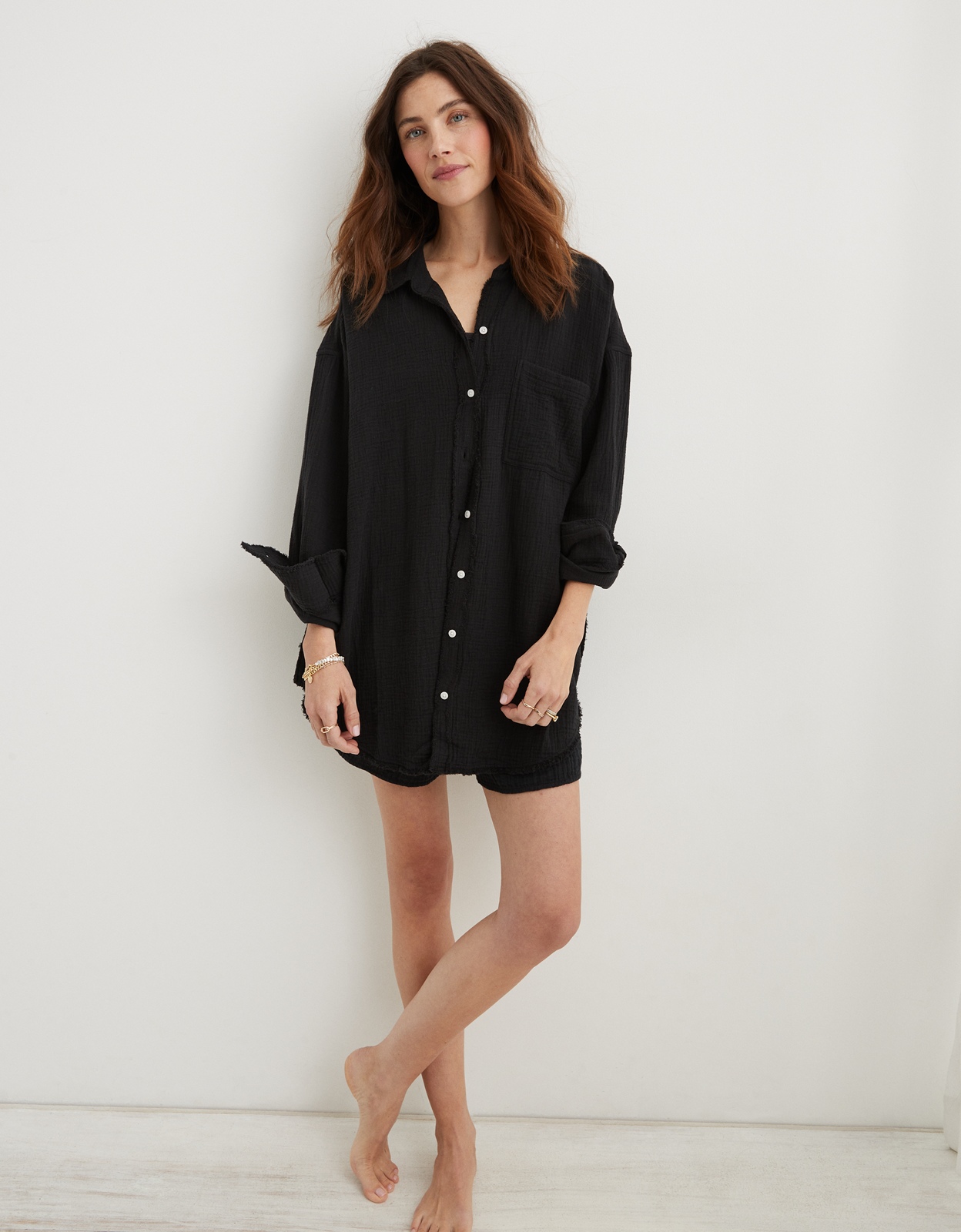 Oversized shirt hotsell cover up