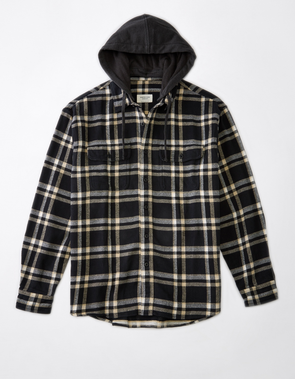 Ae cheap flannel hoodie