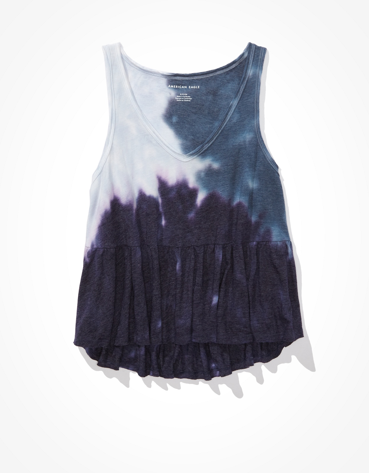 American eagle peplum store tank