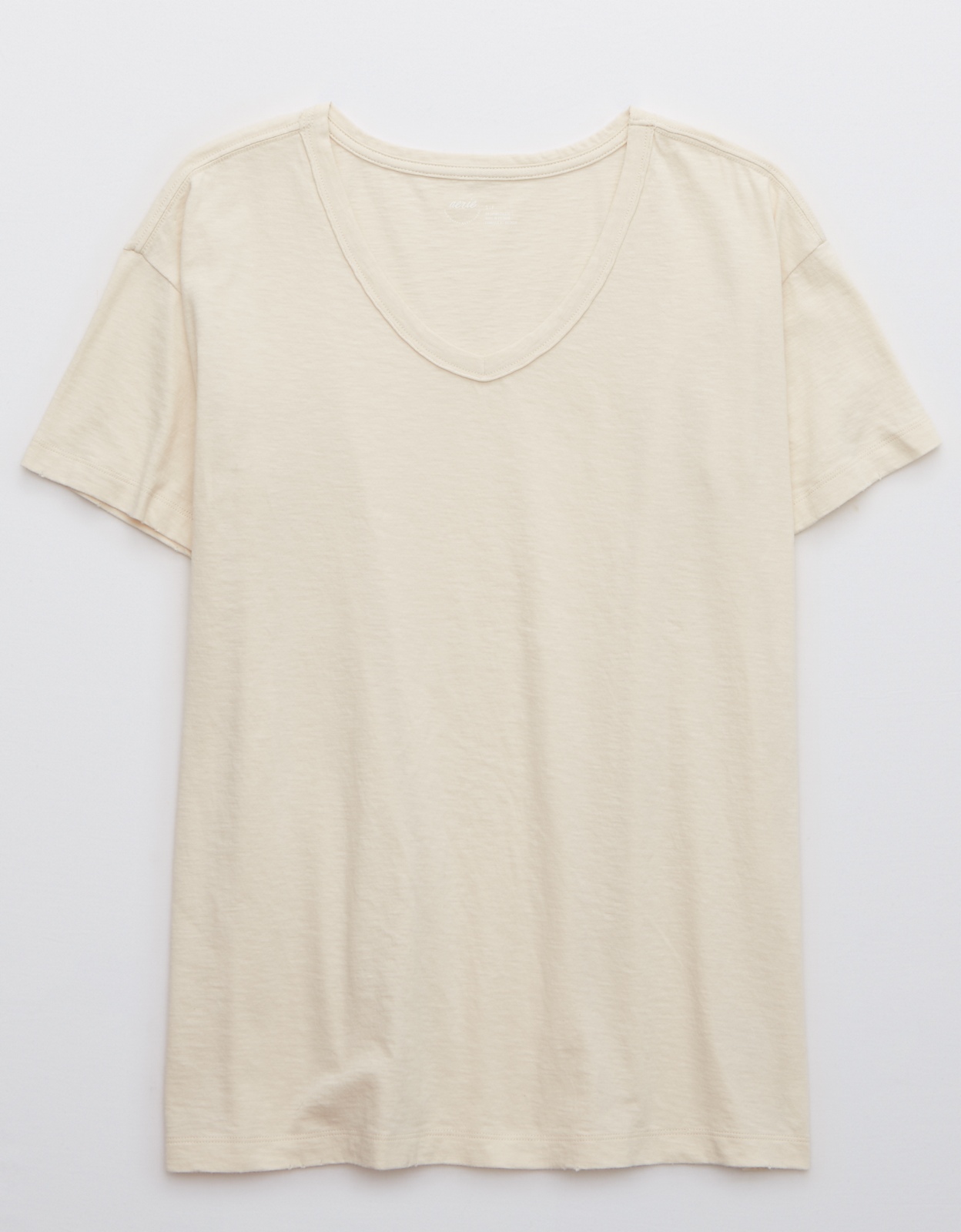 Oversized white v on sale neck t shirt