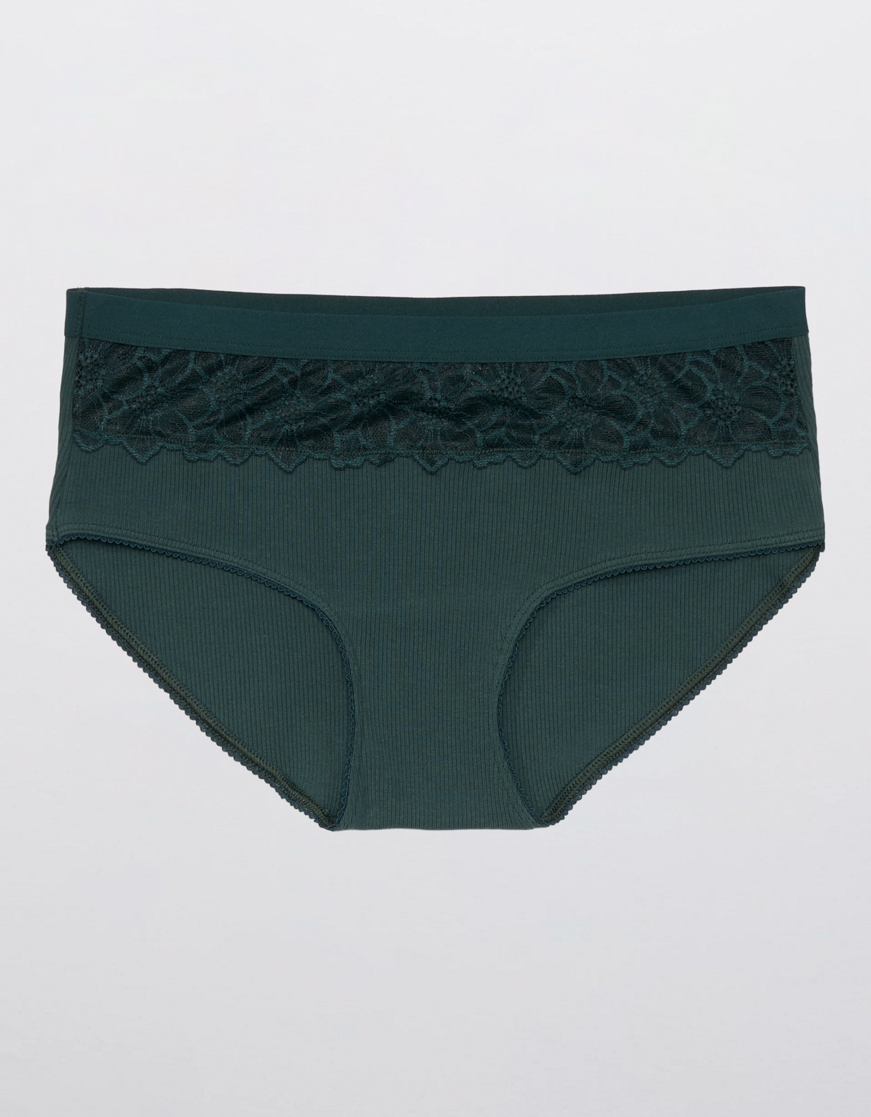 Aerie Snow Angel Lace Cotton Boybrief Underwear