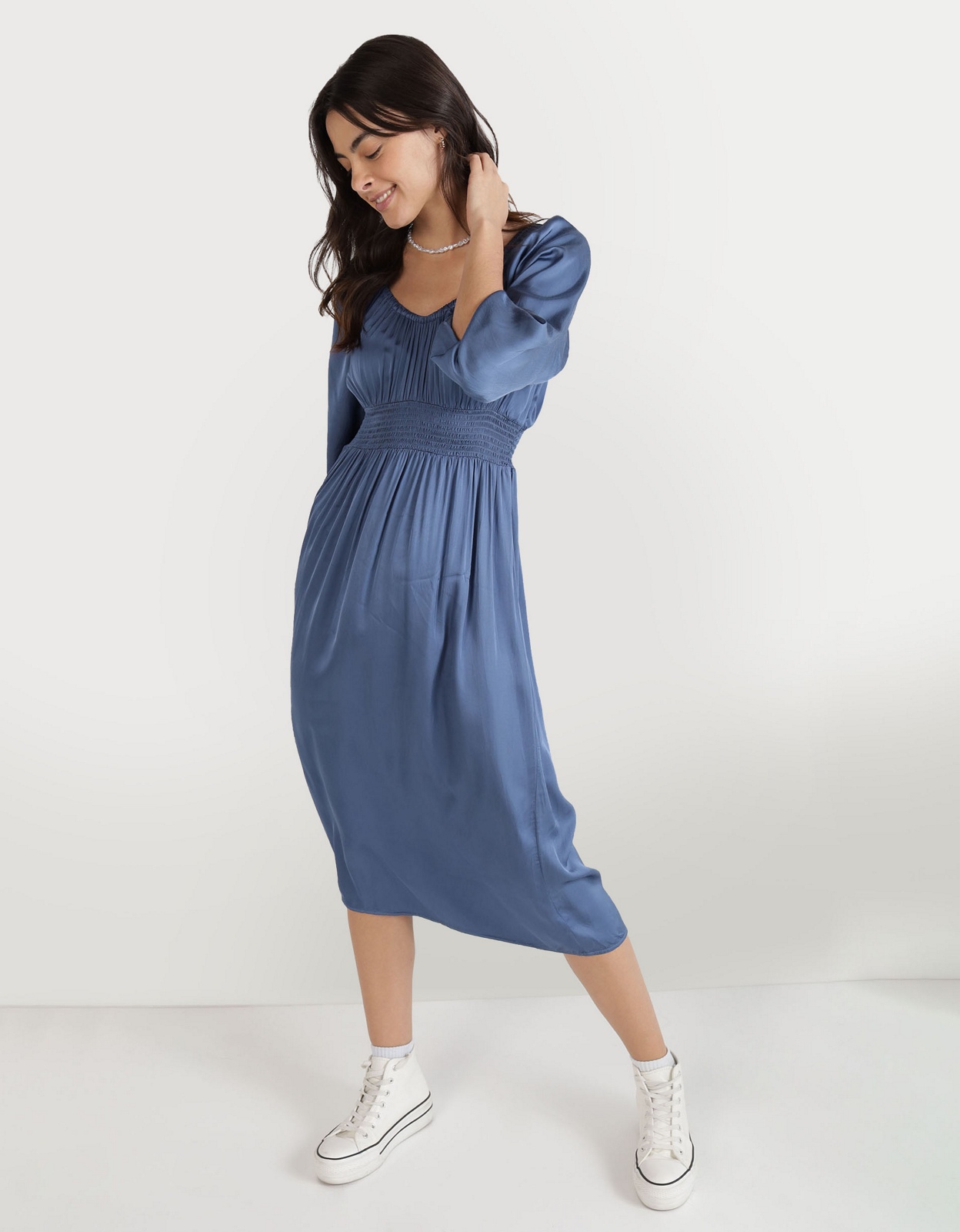 Aerie satin shop dress