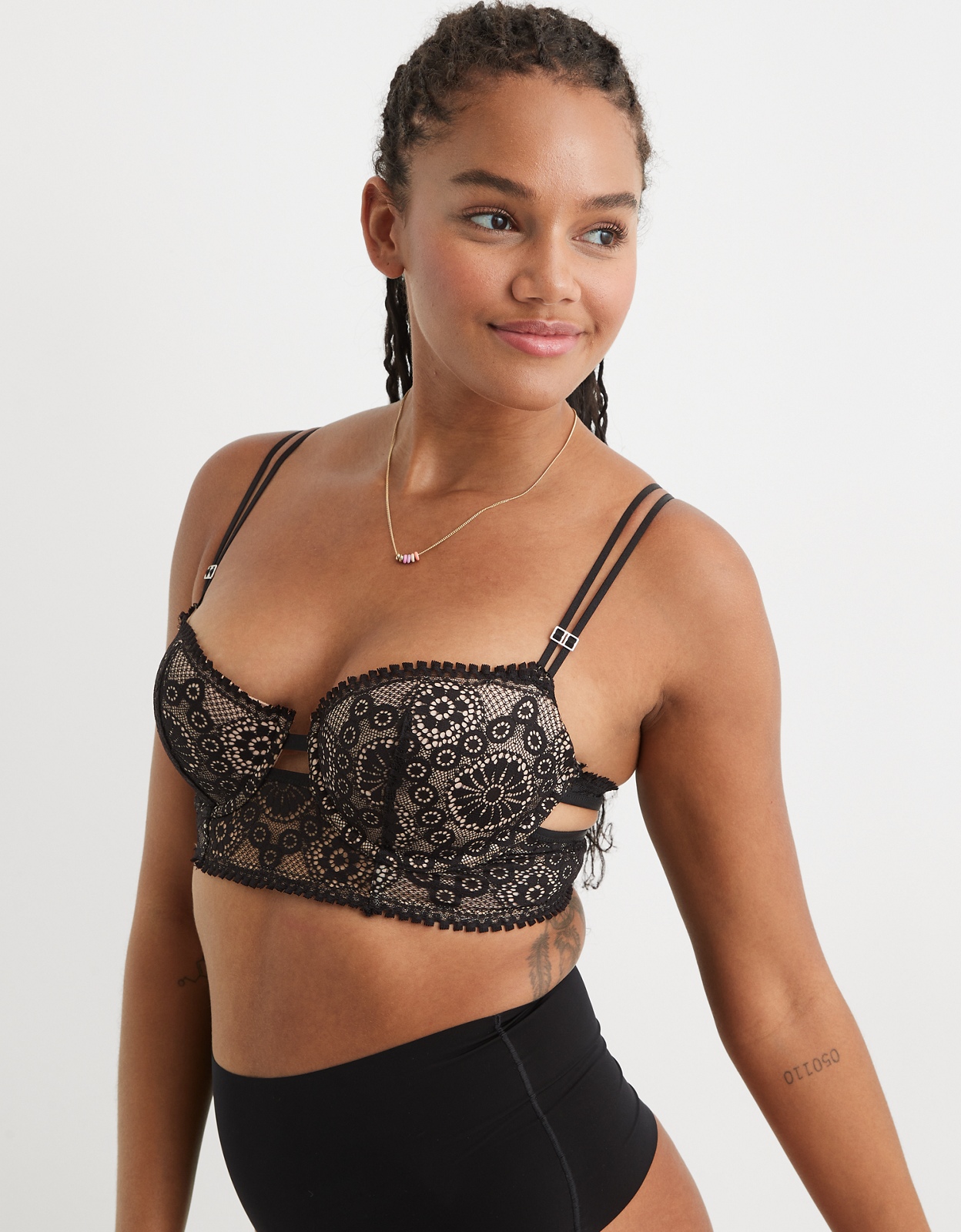 Aerie Real Power Paisley Lace Unlined Bra