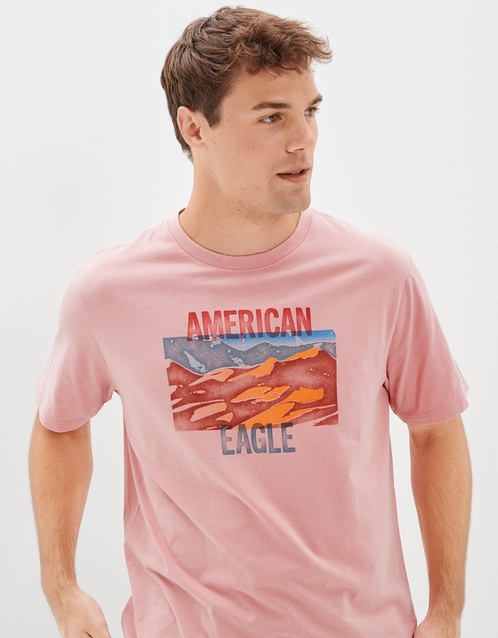 Pink graphic deals tee