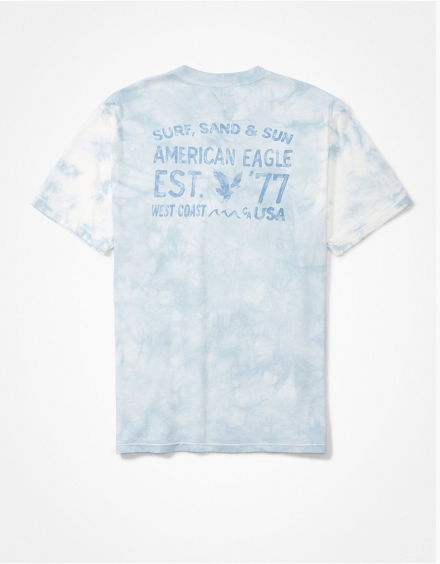 Graphic tie dye deals tee