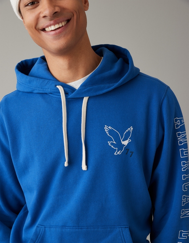 American eagle cheap blue hoodie