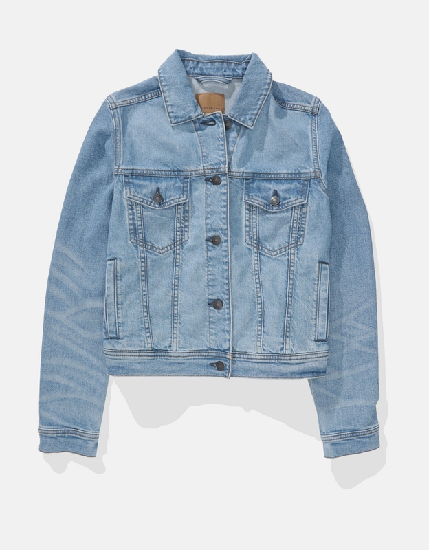 Denim jacket clearance with stripes