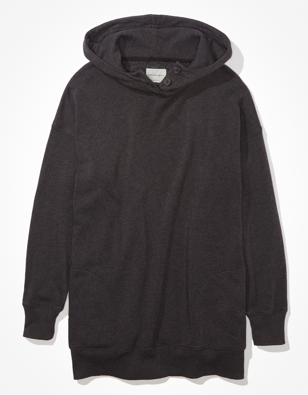 AE Oversized Colorblock Tunic Hoodie