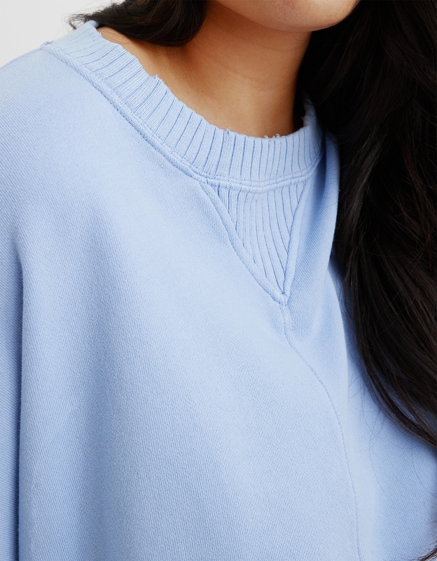 Aerie Down-To-Earth Oversized Mockneck Sweatshirt