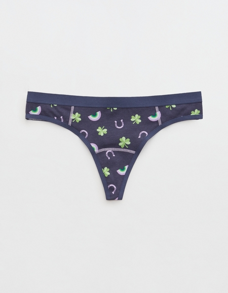 Aerie Cotton String Thong Underwear 3-Pack In Multi