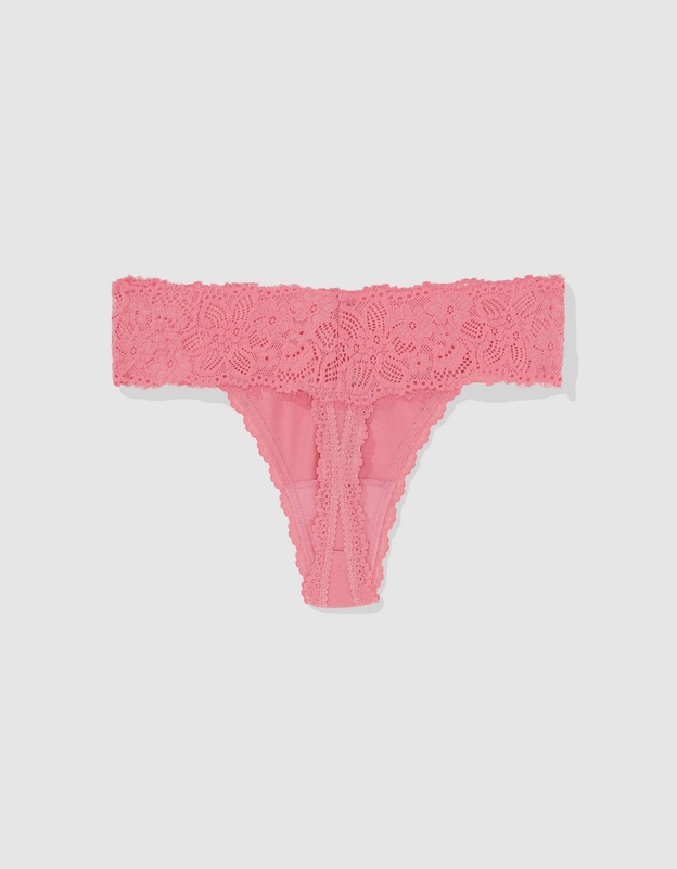 Buy Superchill Cotton Eyelash Lace Thong Underwear online